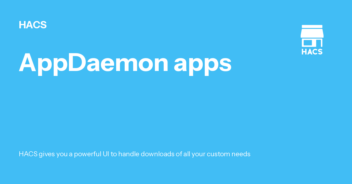 Daemon Typing AppDaemon apps - HACS